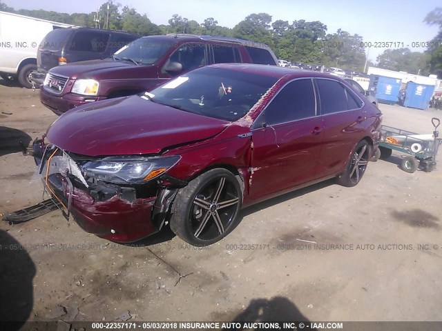 4T1BF1FK8GU582241 - 2016 TOYOTA CAMRY LE/XLE/SE/XSE RED photo 2