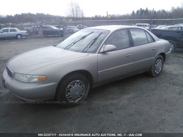 2G4WS52J821162839 - 2002 BUICK CENTURY CUSTOM GOLD photo 2