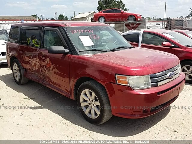 2FMDK51C39BA26875 - 2009 FORD FLEX SE RED photo 1