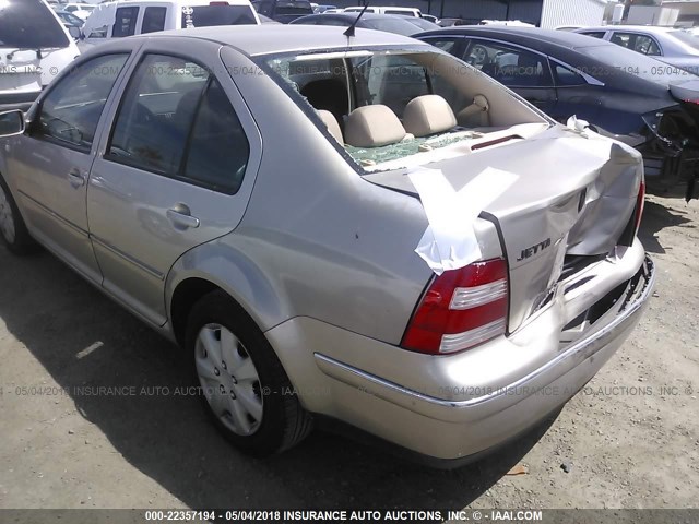 3VWRA69M75M016307 - 2005 VOLKSWAGEN JETTA GL GOLD photo 3