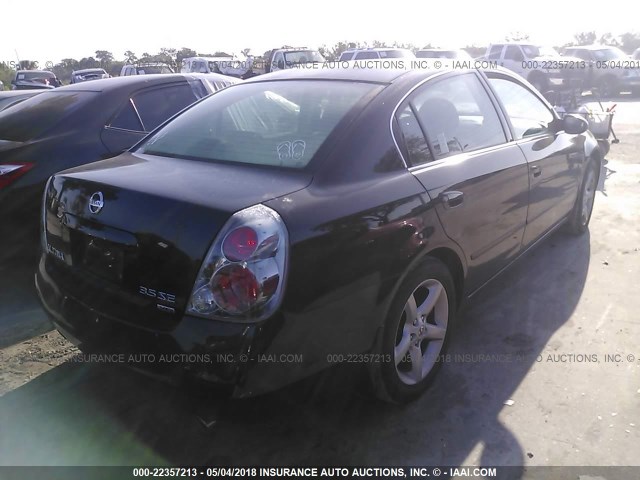 1N4BL11D35C262260 - 2005 NISSAN ALTIMA SE/SL/SE-R BLACK photo 4