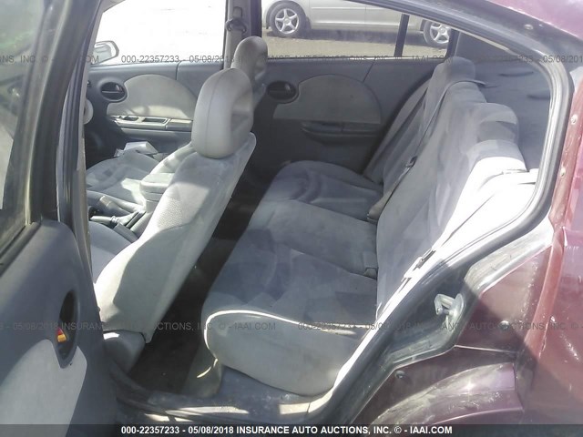 1G8AL52F13Z152292 - 2003 SATURN ION LEVEL 3 MAROON photo 8