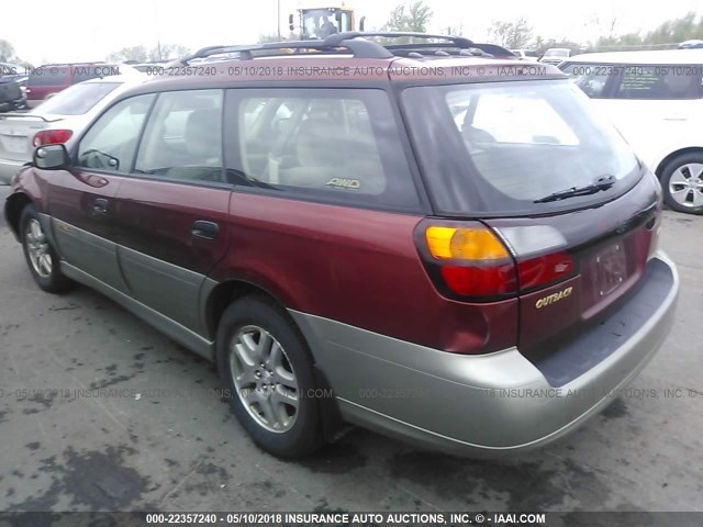 4S3BH675837633640 - 2003 SUBARU LEGACY OUTBACK AWP 栗色 照片 3