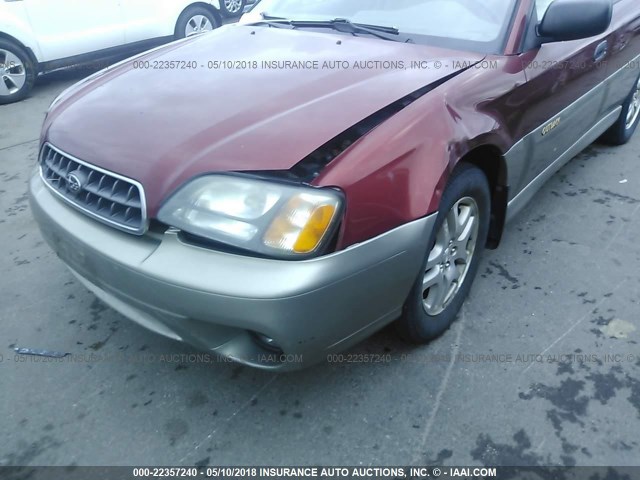 4S3BH675837633640 - 2003 SUBARU LEGACY OUTBACK AWP 栗色 照片 6