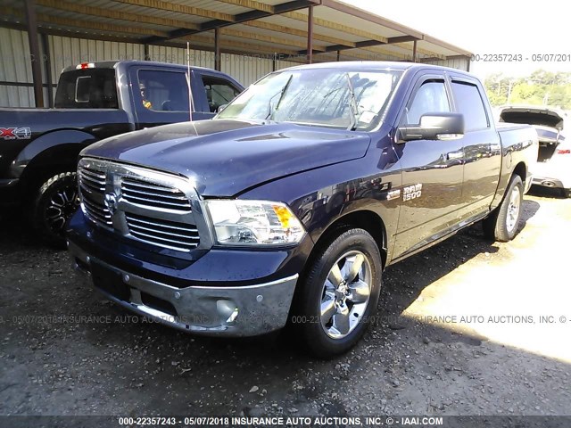 1C6RR6LTXGS269909 - 2016 RAM 1500 SLT BLUE photo 2