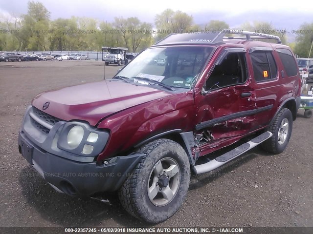 5N1ED28Y54C686309 - 2004 NISSAN XTERRA XE/SE MAROON photo 2