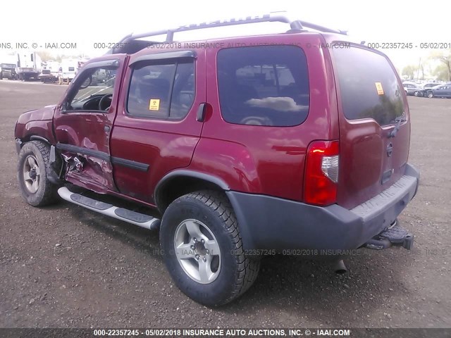 5N1ED28Y54C686309 - 2004 NISSAN XTERRA XE/SE MAROON photo 3