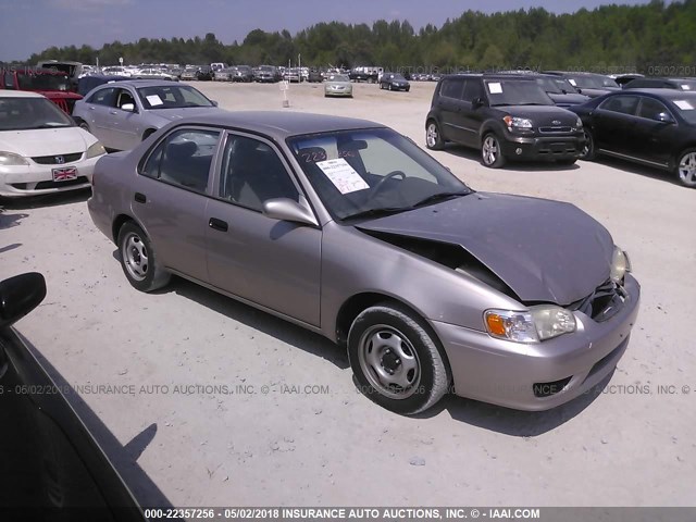 1NXBR12E01Z555405 - 2001 TOYOTA COROLLA CE/LE/S GOLD photo 1