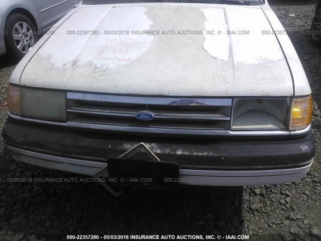 2FAPP36X7LB101092 - 1990 FORD TEMPO GL CREAM photo 6