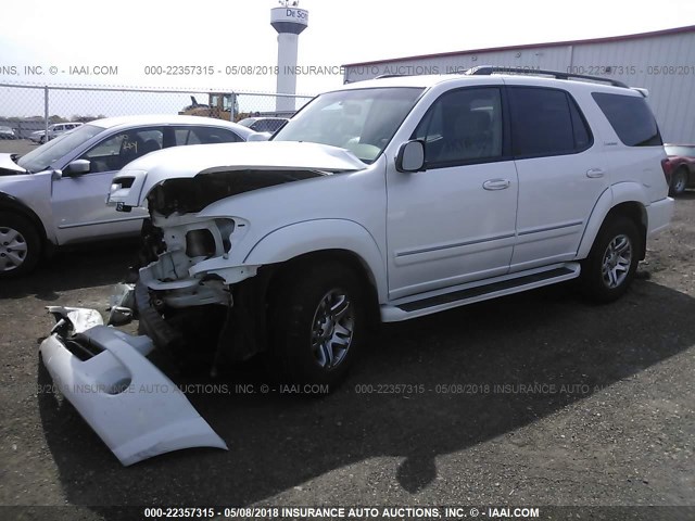 5TDBT48A67S279675 - 2007 TOYOTA SEQUOIA LIMITED WHITE photo 2