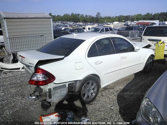 WDBUF22X98B245822 - 2008 MERCEDES-BENZ E 320 CDI WHITE photo 4