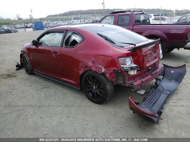 JTKJF5C79GJ026585 - 2016 TOYOTA SCION TC 红色 照片 3