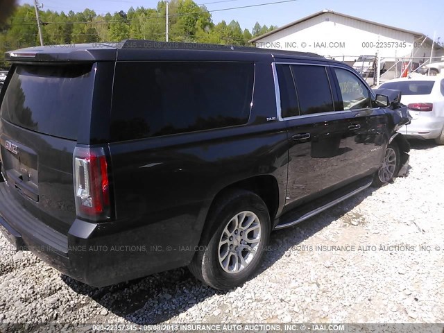 1GKS2FEC8GR165104 - 2016 GMC YUKON XL K1500 SLE GRAY photo 4