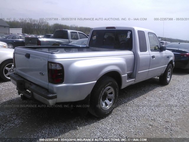 1FTZR44E03PA70877 - 2003 FORD RANGER SUPER CAB SILVER photo 4