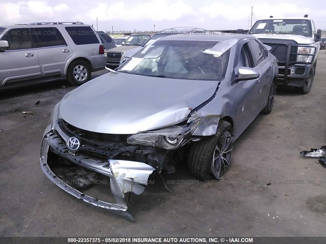 4T1BF1FK7FU914832 - 2015 TOYOTA CAMRY LE/XLE/SE/XSE SILVER photo 6