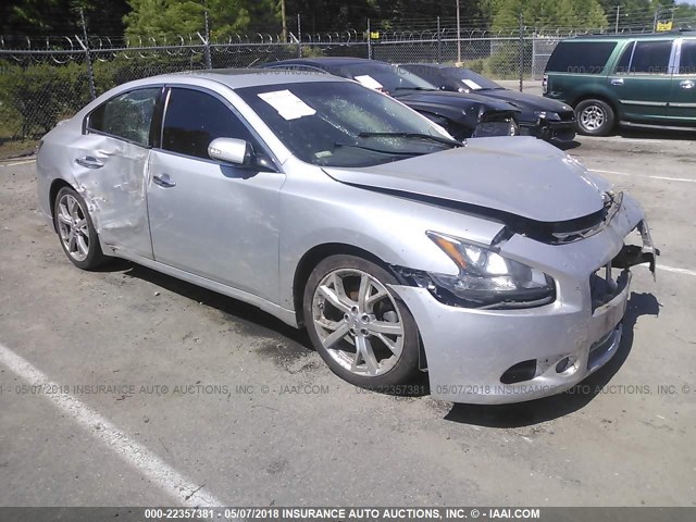 1N4AA5AP1CC843868 - 2012 NISSAN MAXIMA S/SV SILVER photo 1