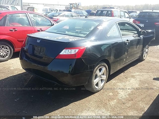 2HGFG119X8H546628 - 2008 HONDA CIVIC EXL BLACK photo 4