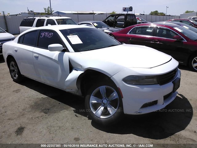 2C3CDXHG8GH265691 - 2016 DODGE CHARGER SXT WHITE photo 1