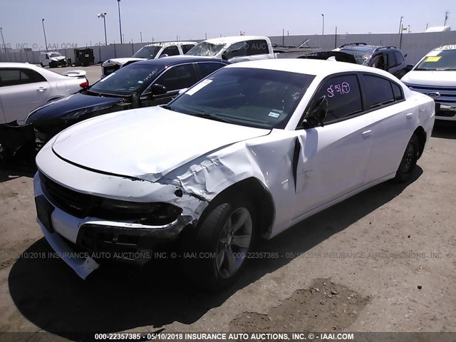 2C3CDXHG8GH265691 - 2016 DODGE CHARGER SXT WHITE photo 2