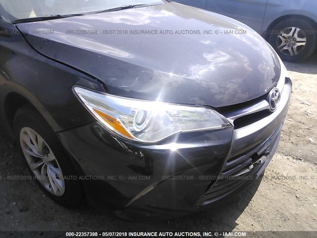 4T4BF1FK1GR558370 - 2016 TOYOTA CAMRY LE/XLE/SE/XSE BLACK photo 6