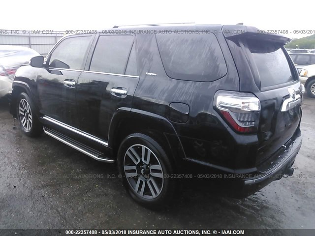 JTEBU5JR5G5351681 - 2016 TOYOTA 4RUNNER SR5 PREM/LTDL/TRAIL/TRD BLACK photo 3