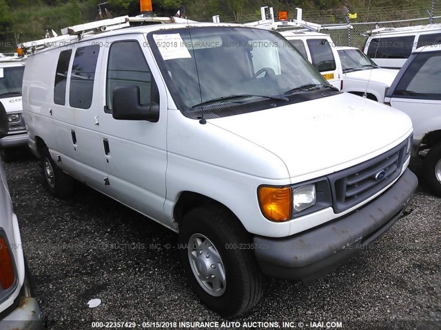 1FTNE24L47DA74810 - 2007 FORD ECONOLINE E250 VAN WHITE photo 1