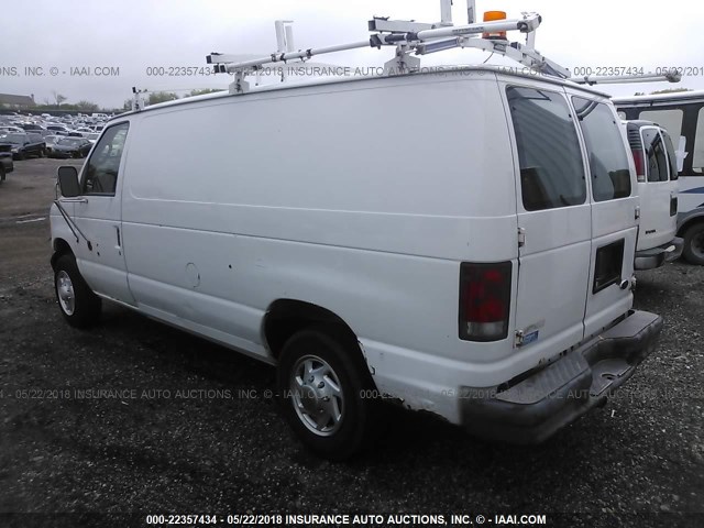 1FTNE24L83HA38914 - 2003 FORD ECONOLINE E250 VAN WHITE photo 3