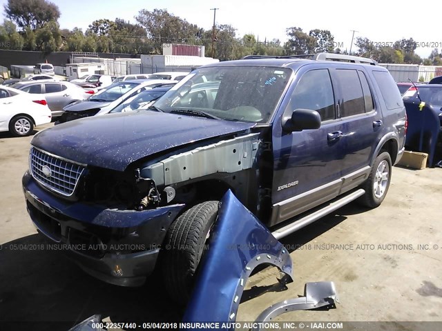 1FMDU63E75UA05109 - 2005 FORD EXPLORER XLT/XLT SPORT/NBX Dark Blue photo 2