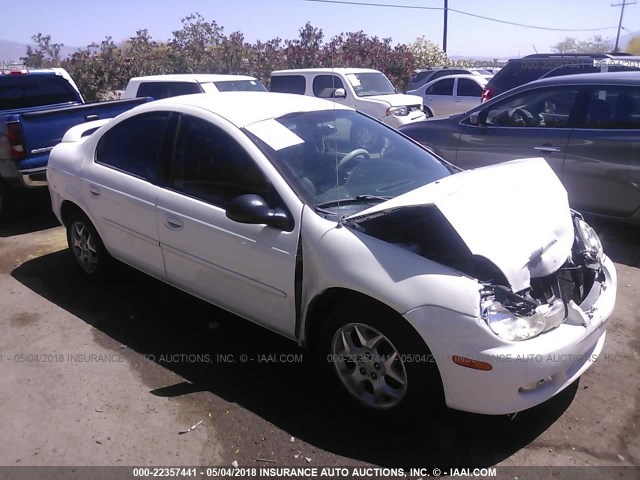 1B3ES56C02D593970 - 2002 DODGE NEON ES WHITE photo 1