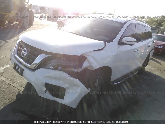 5N1DR2MN2HC666534 - 2017 NISSAN PATHFINDER S/SV/SL/PLATINUM 白色 照片 2