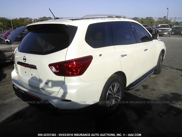 5N1DR2MN2HC666534 - 2017 NISSAN PATHFINDER S/SV/SL/PLATINUM 白色 照片 4
