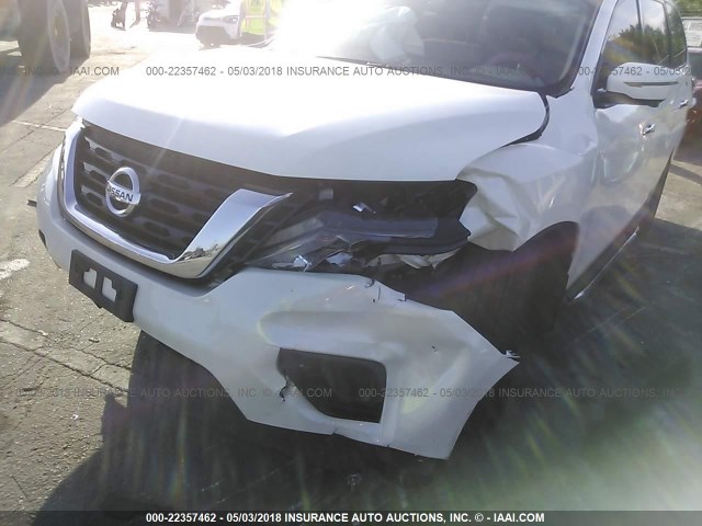 5N1DR2MN2HC666534 - 2017 NISSAN PATHFINDER S/SV/SL/PLATINUM 白色 照片 6