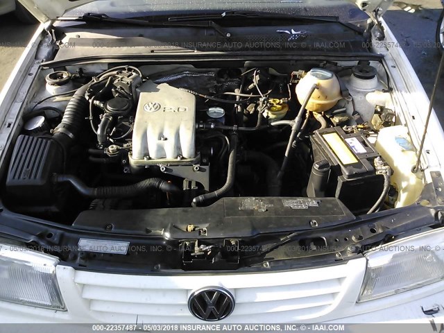 3VWPB81H2XM219459 - 1999 VOLKSWAGEN JETTA WOLFSBURG 白色 照片 10