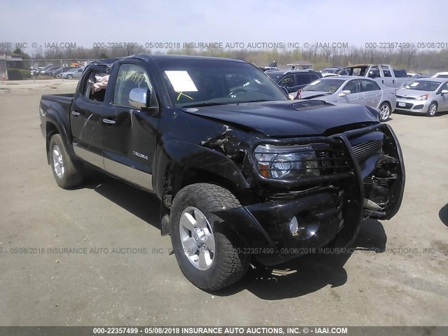 5TELU4EN9AZ723599 - 2010 TOYOTA TACOMA DOUBLE CAB ნაცრისფერი ფოტო 1