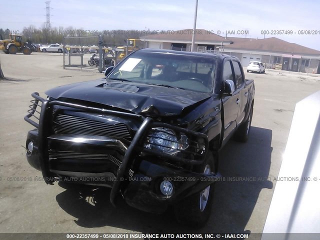 5TELU4EN9AZ723599 - 2010 TOYOTA TACOMA DOUBLE CAB ნაცრისფერი ფოტო 2