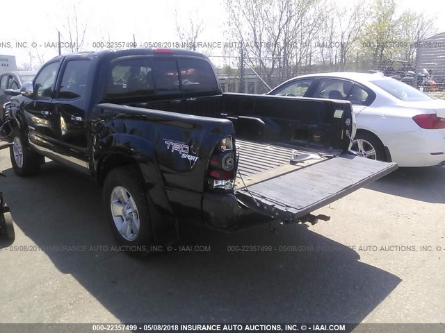 5TELU4EN9AZ723599 - 2010 TOYOTA TACOMA DOUBLE CAB ნაცრისფერი ფოტო 3