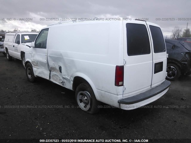 1GCDM19W91B105225 - 2001 CHEVROLET ASTRO WHITE photo 3