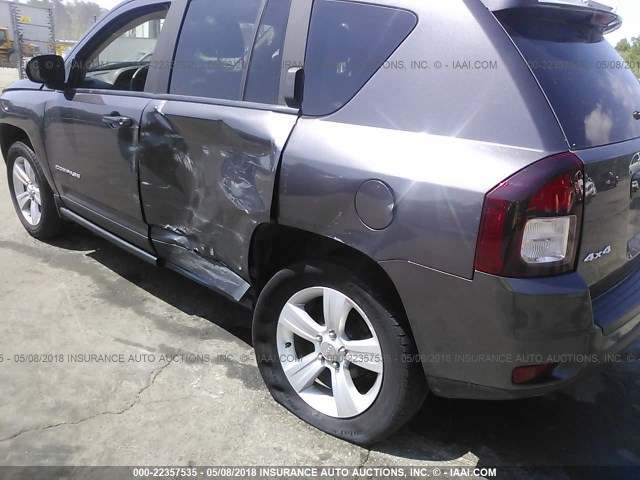 1C4NJDBB2GD713820 - 2016 JEEP COMPASS SPORT GRAY photo 6