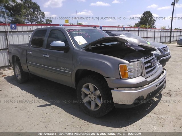 3GTP2VE70DG121379 - 2013 GMC SIERRA K1500 SLE GRAY photo 1