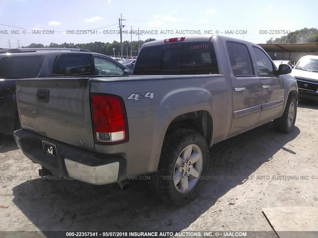 3GTP2VE70DG121379 - 2013 GMC SIERRA K1500 SLE GRAY photo 4