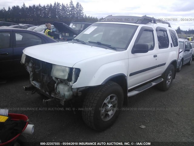 5N1ED28Y51C526085 - 2001 NISSAN XTERRA XE/SE WHITE photo 2