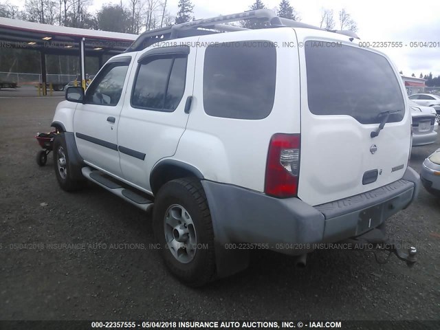 5N1ED28Y51C526085 - 2001 NISSAN XTERRA XE/SE WHITE photo 3