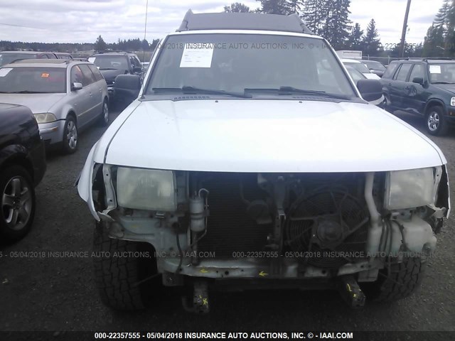 5N1ED28Y51C526085 - 2001 NISSAN XTERRA XE/SE WHITE photo 6