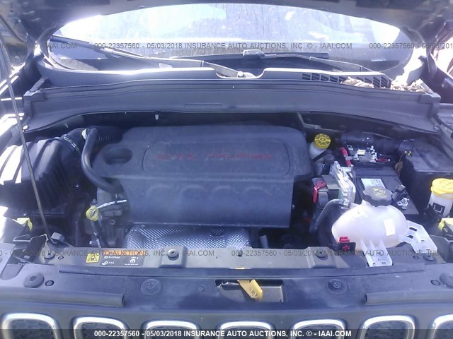 ZACCJBAB4HPF04269 - 2017 JEEP RENEGADE SPORT Մոխրագույն լուսանկար 10