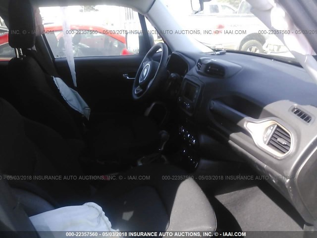 ZACCJBAB4HPF04269 - 2017 JEEP RENEGADE SPORT Մոխրագույն լուսանկար 5