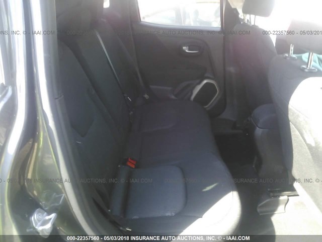 ZACCJBAB4HPF04269 - 2017 JEEP RENEGADE SPORT Մոխրագույն լուսանկար 8