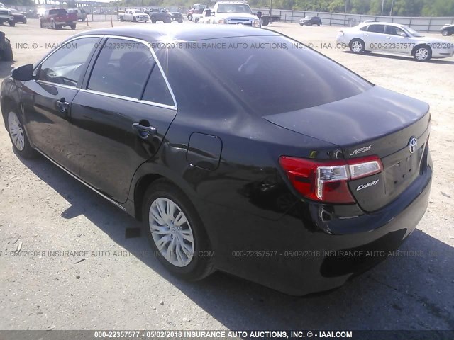 4T4BF1FK1ER437626 - 2014 TOYOTA CAMRY L/SE/LE/XLE 黑色 照片 3