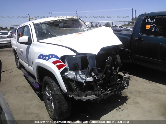 3TMDZ5BN6GM010424 - 2016 TOYOTA TACOMA DBL CAB/SR5/TRD SPORT/OR WHITE photo 1