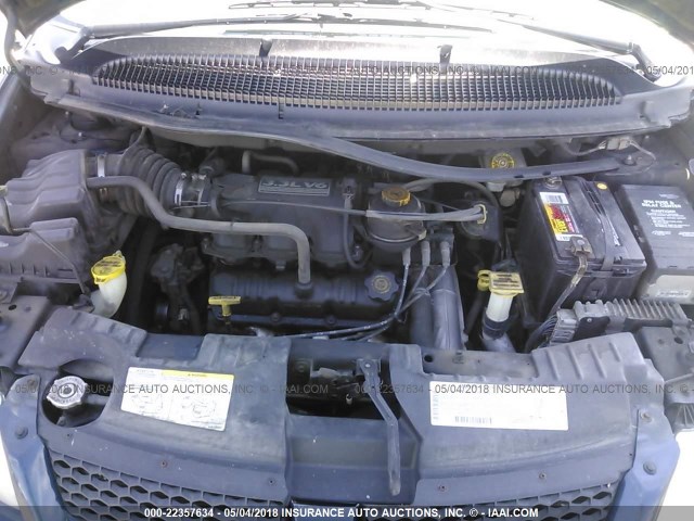 2B4GP44382R646009 - 2002 DODGE GRAND CARAVAN SPORT BLUE photo 10