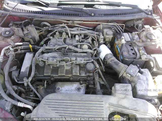 JM1BJ225710407552 - 2001 MAZDA PROTEGE LX/ES წითელი ფოტო 10